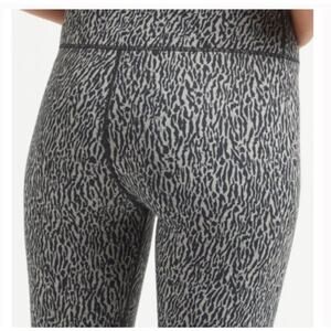 Evereve VARLEY Century Leggings Textured Grain Black Gray High Rise M